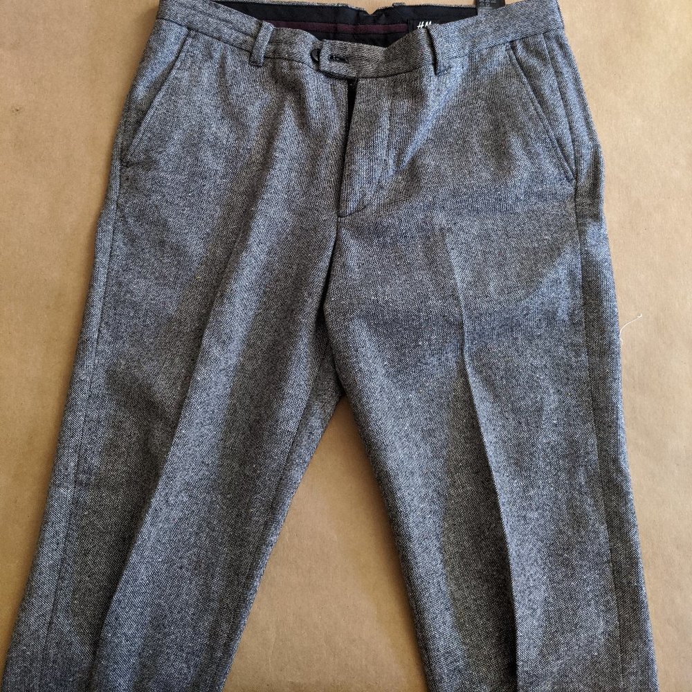 Wool men pants trousers h&m 34
